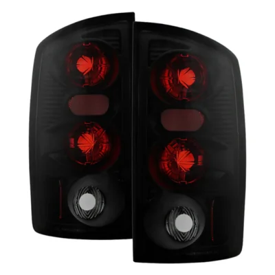 Fits Dodge Ram 02-06 1500 / Ram 2500/3500 03-06 Euro Style Tail Lights - Black Smoke