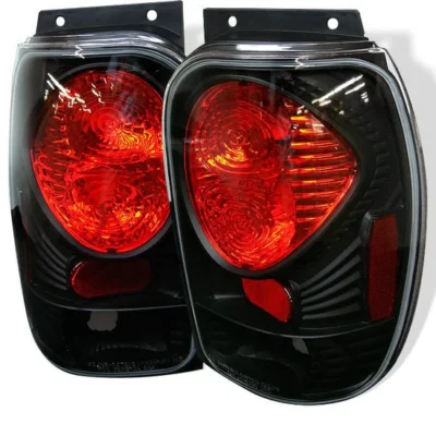 Fits Ford Explorer 98-01 (Except 2001 Sport & Sport Trac) / Mercury Mountaineer 97-01 Euro Style Tail Lights - Black