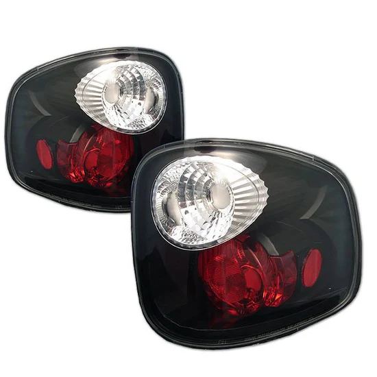 Fits Ford F150 Flareside 01-03 (Not Fit Supercrew) Euro Style Tail Lights - Black