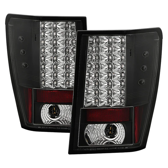 Fits Jeep Grand Cherokee 05-06 LED Tail Lights - Black
