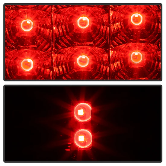 Fits Jeep Grand Cherokee 07-10 LED Tail Lights - Black - Image 6