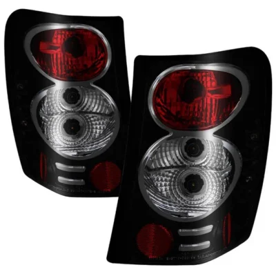 Fits Jeep Grand Cherokee 99-04 Euro Style Tail Lights - Black Smoke