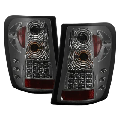 Fits Jeep Grand Cherokee 99-04 LED Tail Lights Version 2 - Smoke