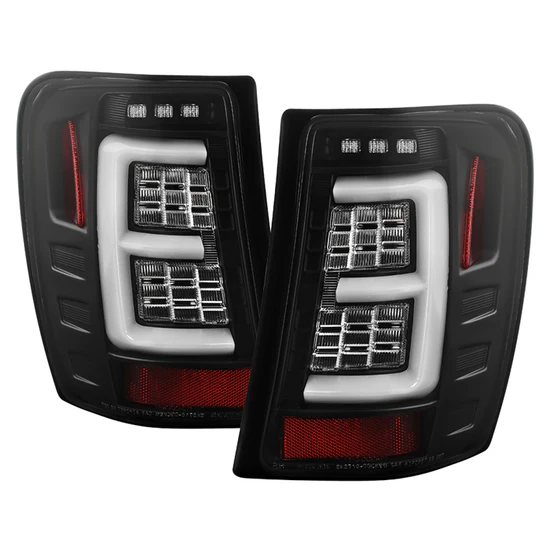 Fits ( Spyder ) Jeep Grand Cherokee 99-04 Light Bar LED Tail Lights Version 3 - Black