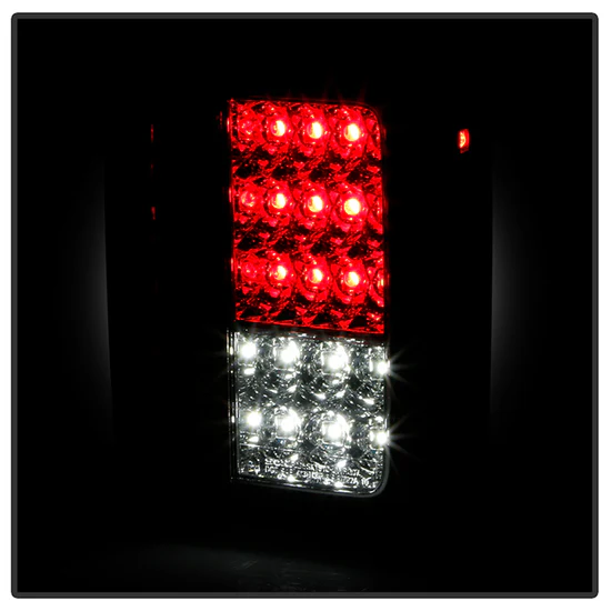 Fits Jeep Wrangler (JK JKU) 07-18 LED Tail Lights - Red Clear - Image 6