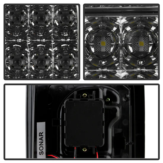 Fits Jeep Wrangler (JK JKU) 07-18 LED Tail Lights - Smoke - Image 3
