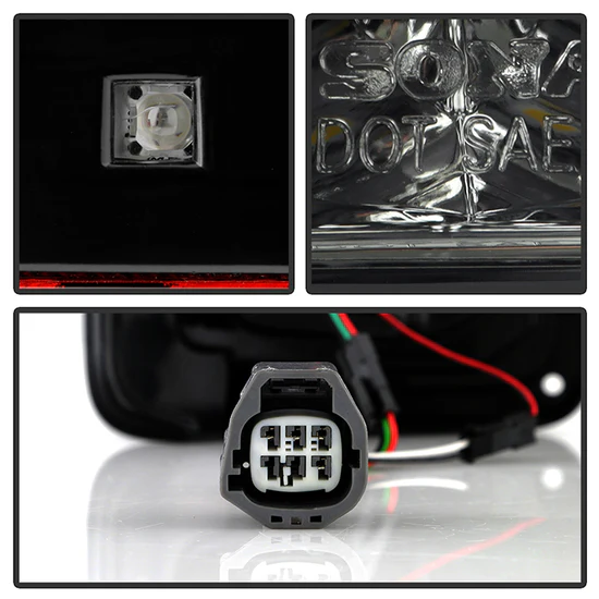 Fits Jeep Wrangler (JK JKU) 07-18 LED Tail Lights - Smoke - Image 4