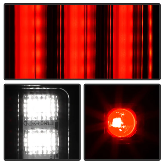 Fits Jeep Wrangler (JK JKU) 07-18 Version 2 Light Bar Sequential Turn Signal LED Tail Lights - Black Smoke - Image 4