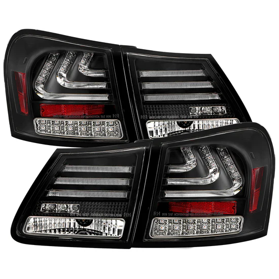 Fits Lexus GS 350 07-11 LED Tail Lights - Black