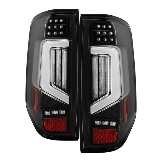 Fits ( Spyder Apex ) Nissan Frontier 2005-2021 LED Tail Lights - LED Clear Light Bar Parking Lights - Greeting Light - Brake Lights: LED - Parking Lights: LED - Turn Signal Lights - LED - Reverse Lights: LED - Black