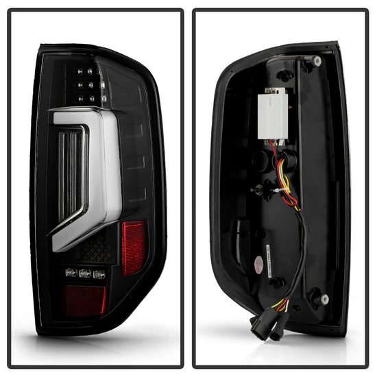 Fits ( Spyder Apex ) Nissan Frontier 2005-2021 LED Tail Lights - LED Clear Light Bar Parking Lights - Greeting Light - Brake Lights: LED - Parking Lights: LED - Turn Signal Lights - LED - Reverse Lights: LED - Black - Image 2