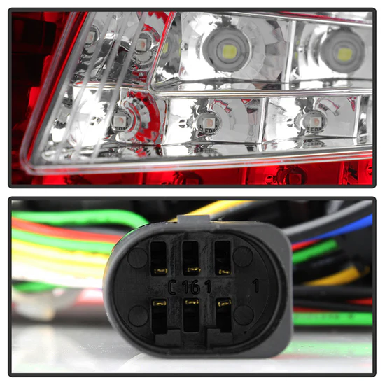 Fits Porsche 997 05-08 LED Tail Lights - Red Clear - Image 3