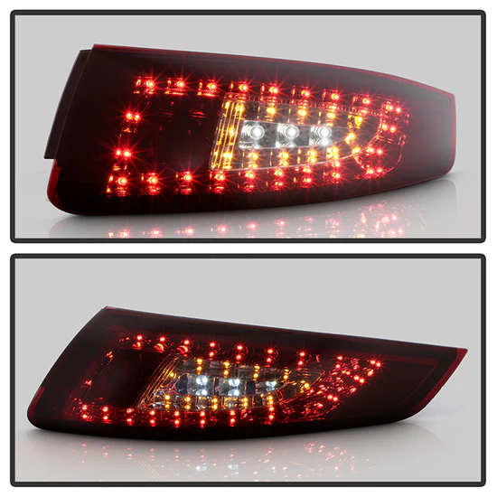Fits Porsche 997 05-08 LED Tail Lights - Red Smoke - Image 4