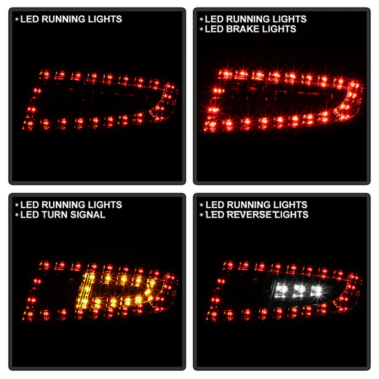 Fits Porsche 997 05-08 LED Tail Lights - Red Smoke - Image 3