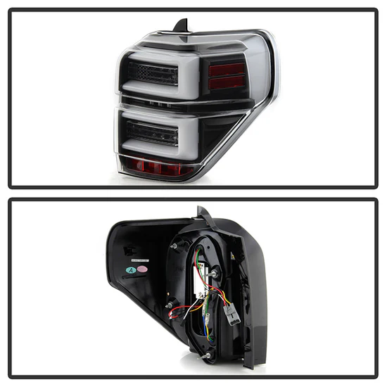 Fits ( Spyder ) Toyota 4Runner 2010 - 2023 LED Tail Lights - Sequential Turn Signal - Black - Image 2