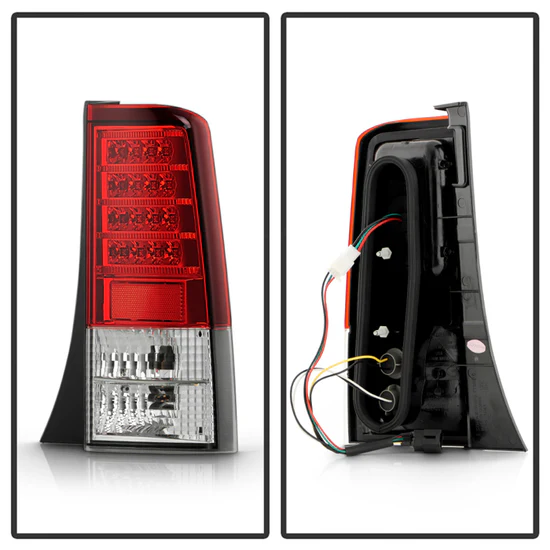 Fits Scion XB 03-07 Version 2 LED Tail Lights - Red Clear - Image 2