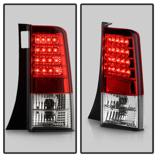Fits Scion XB 03-07 Version 2 LED Tail Lights - Red Clear - Image 3