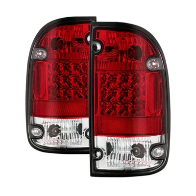 Fits Toyota Tacoma 95-00 LED Tail Lights - Red Clear