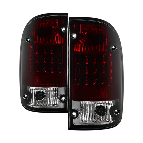Fits Toyota Tacoma 95-00 LED Tail Lights - Red Smoke