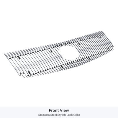 Fits 2002-2006 Cadillac Escalade With Logo Show/2002-2006 Cadillac Escalade EXT With Logo Show/2002-2006 Cadillac Escalade ESV With Logo Show Main Upper Stainless Steel Billet Grille