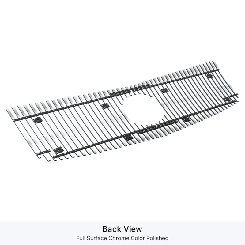 Fits 2002-2006 Cadillac Escalade With Logo Show/2002-2006 Cadillac Escalade EXT With Logo Show/2002-2006 Cadillac Escalade ESV With Logo Show Main Upper Stainless Steel Billet Grille - Image 2
