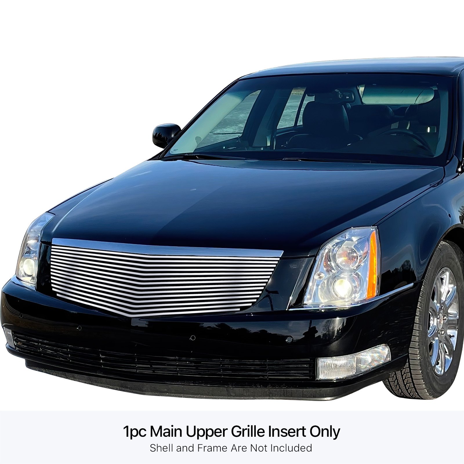 Fits 2006-2011 Cadillac DTS Main Upper Stainless Steel Billet Grille - Image 3