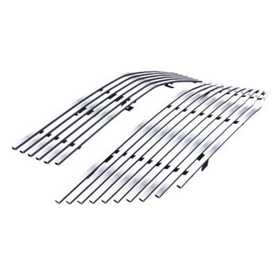 Fits 2007-2009 Saturn Aura Main Upper + Lower Bumper Stainless Steel Billet Grille