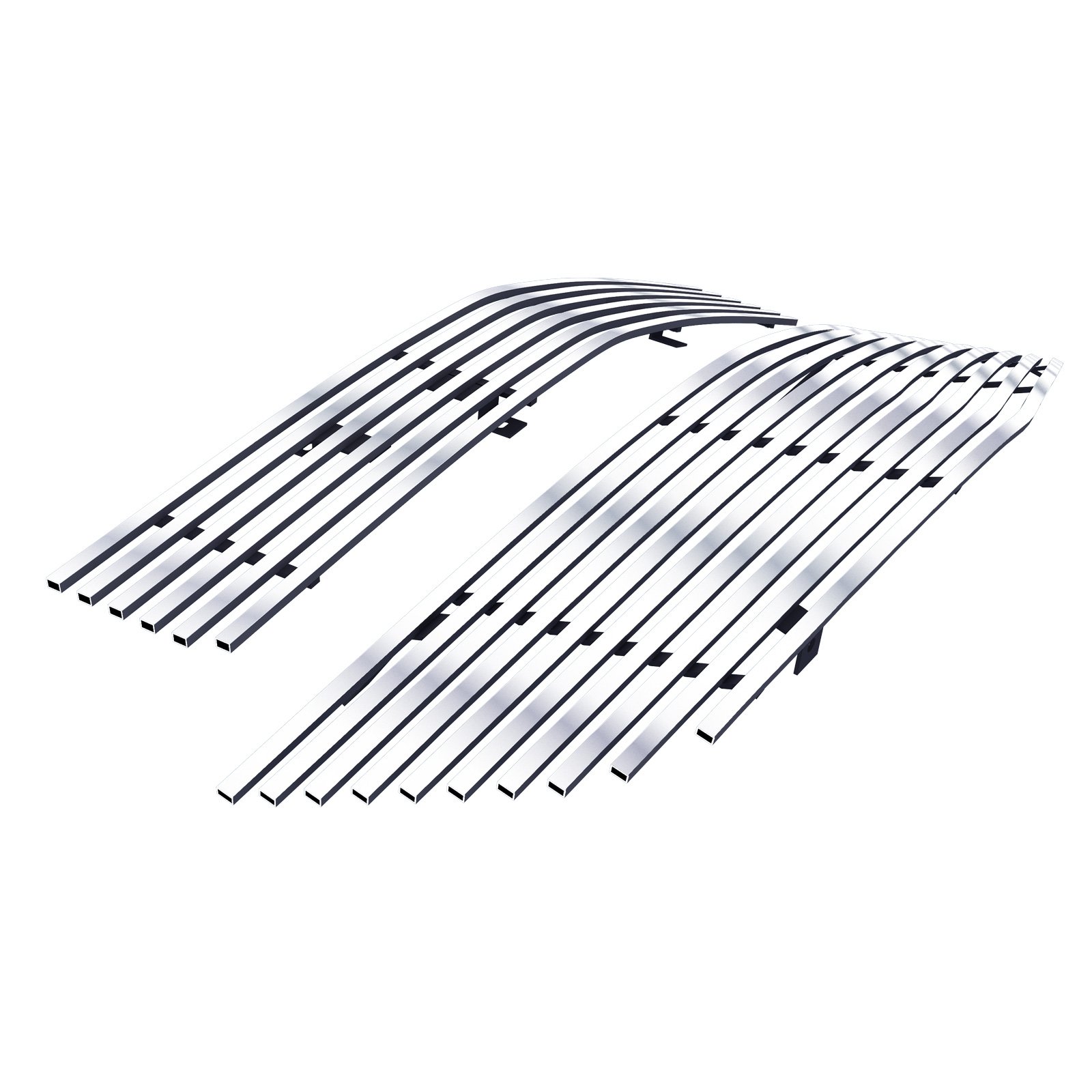 Fits 2007-2009 Saturn Aura Main Upper + Lower Bumper Stainless Steel Billet Grille