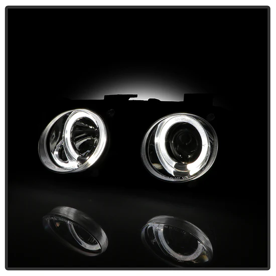 Fits ( Spyder Signature ) Acura Integra 94-97 Projector Headlights - LED Halo -Chrome - High H1 (Included) - Low 9006 (Included) - Image 3