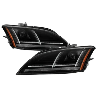 Fits ( Spyder Signature ) Audi TT 2012-2015 ( HID Model Only Do Not Fit Halogen Model ) AFS Model Only Projector Headlights - Sequential Signal - BK