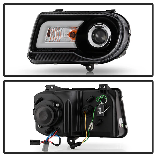 Fits ( Spyder Signature ) Chrysler 300C 05-10 Projector Headlights - LED DRL - Black - High/Low H7 (Included) - Image 7