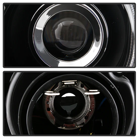 Fits ( Spyder Signature ) Chrysler 300C 05-10 Projector Headlights - LED DRL - Black - High/Low H7 (Included) - Image 6