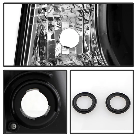 Fits ( Spyder Signature ) Chevy Camaro 10-13 Projector Headlights (for halogen models only) Dual Halo - LED Halo - Black - High/Low H7 (Included) - Image 5