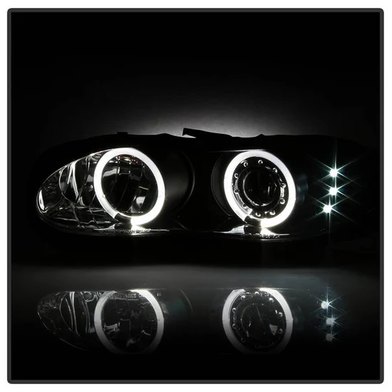 Fits ( Spyder Signature ) Chevy Camaro 98-02 Projector Headlights - LED Halo - LED ( Replaceable LEDs ) - Black - High 9005 (Not Included) - Low H1 (Included) - Image 6