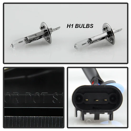 Fits ( Spyder Signature ) Dodge Dakota 05-07 Projector Headlights - LED Halo - Black - High H1 (Included) - Low H1 (Included) - Image 5