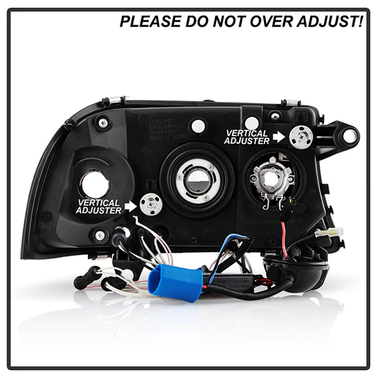Fits ( Spyder Signature ) Dodge Dakota 97-04 / Durango 98-03 1PC Projector Headlights - CCFL Halo - LED ( Replaceable LEDs ) - Black - High H1 (Included) - Low 9006 (Included) - Image 4
