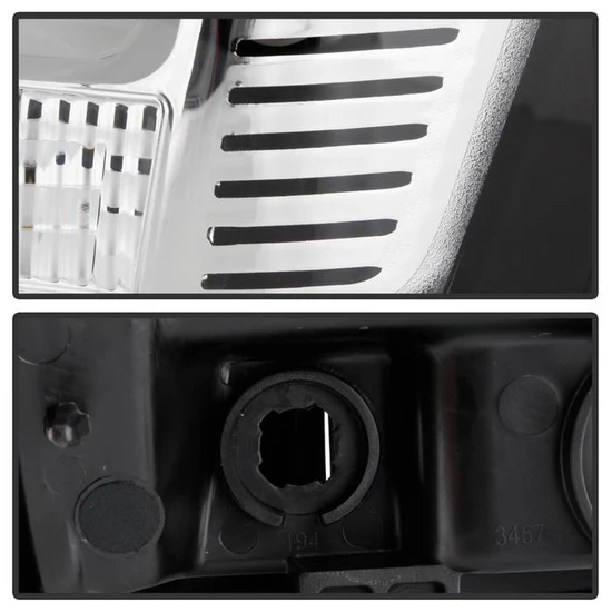 Fits ( Spyder Signature ) Dodge Durango 2004 - 2006 Projector Headlights - Low Beam-H7(Included) ; High Beam-H7(Included) ; Signal-3557(Included) - Chrome - Image 5