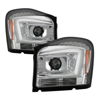 Fits ( Spyder Signature ) Dodge Durango 2004 - 2006 Projector Headlights - Low Beam-H7(Included) ; High Beam-H7(Included) ; Signal-3557(Included) - Chrome