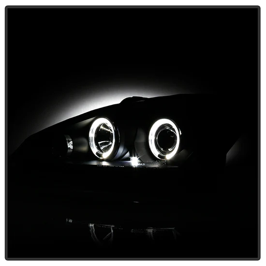 Fits ( Spyder Signature ) Ford Focus 00-04 Projector Headlights - ( Do Not Fit SVT Model ) - LED Halo - Black - High H1 (Included) - Low H1 (Included) - Image 3