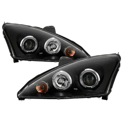 Fits ( Spyder Signature ) Ford Focus 00-04 Projector Headlights - ( Do Not Fit SVT Model ) - LED Halo - Black - High H1 (Included) - Low H1 (Included)
