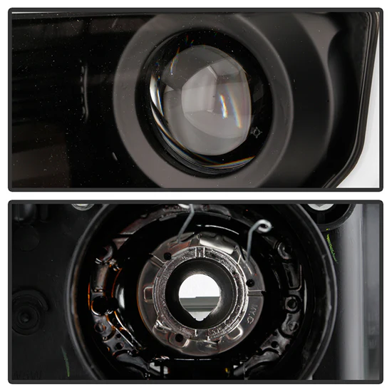 Fits ( Spyder Signature ) Ford F150 09-14 Projector Headlights - Halogen Model Only ( Not Compatible with Factory Xenon/HID Model ) - Light Bar DRL - Black - High/Low H7 (Included) - Image 8