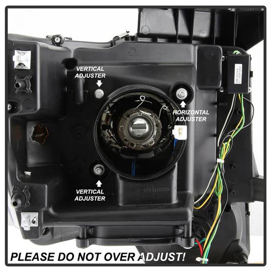 Fits ( Spyder Signature ) Ford F150 09-14 Projector Headlights - Halogen Model Only ( Not Compatible with Factory Xenon/HID Model ) - Switch Back Turn Signal Light Bar - High/Low H7 (Included) ; Signal-2157NA(Not Included) - Black - Image 6