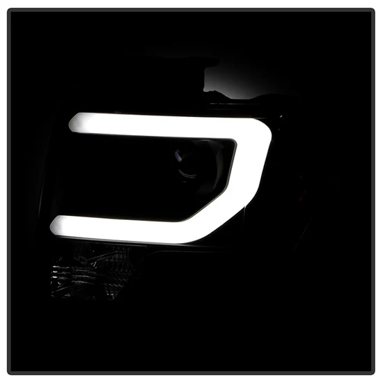 Fits ( Spyder Signature ) Ford F150 13-14 Projector Headlights - Factory Xenon Model Only ( Not Compatible With Halogen Model ) - Light Bar DRL - Black - High/Low D3S (Not Included) - Image 3