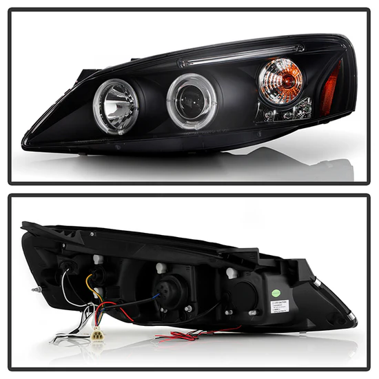 Fits ( Spyder Signature ) Pontiac G6 2/4DR 05-08 Projector Headlights - LED Halo - LED ( Replaceable LEDs ) - Black - High H1 (Included) - Low H1 (Included) - Image 6