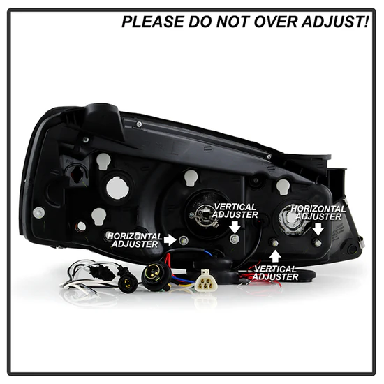 Fits ( Spyder Signature ) Pontiac G6 2/4DR 05-08 Projector Headlights - LED Halo - LED ( Replaceable LEDs ) - Black Smoke - High H1 (Included) - Low H1 (Included) - Image 6