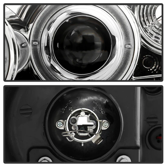 Fits ( Spyder Signature ) Pontiac G6 2/4DR 05-08 Projector Headlights - LED Halo - LED ( Replaceable LEDs ) - Chrome - High H1 (Included) - Low H1 (Included) - Image 4