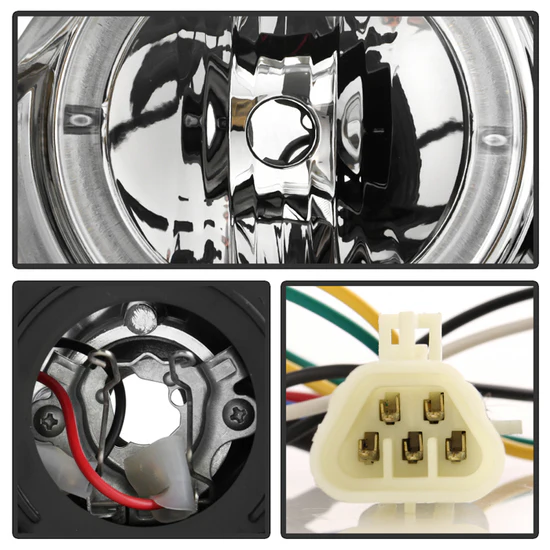 Fits ( Spyder Signature ) Pontiac G6 2/4DR 05-08 Projector Headlights - LED Halo - LED ( Replaceable LEDs ) - Chrome - High H1 (Included) - Low H1 (Included) - Image 3