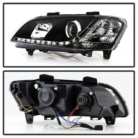 Fits ( Spyder Signature ) Pontiac G8 08-09 Projector Headlights - DRL - Black - High H1 (Included) - Low H7 (Included) - Image 9