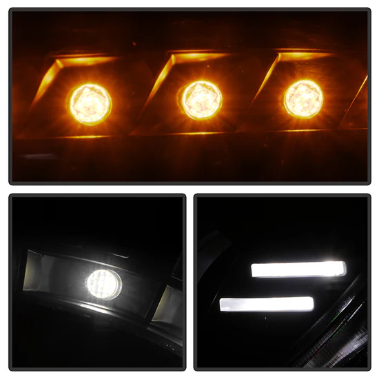 Fits ( Spyder Signature ) Scion FRS 12-19 / 17-19 Toyota 86 (Halogen model only) Projector Headlights - DRL LED - Black - Image 7