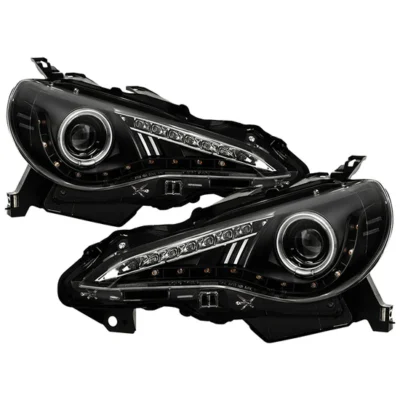 Fits ( Spyder Signature ) Scion FRS 12-19 / 17-19 Toyota 86 (Halogen model only) Projector Headlights - CCFL Halo - DRL LED - Black